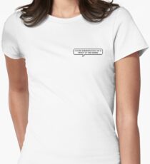 Camiseta entallada para mujer Me estás avergonzando frente al mago