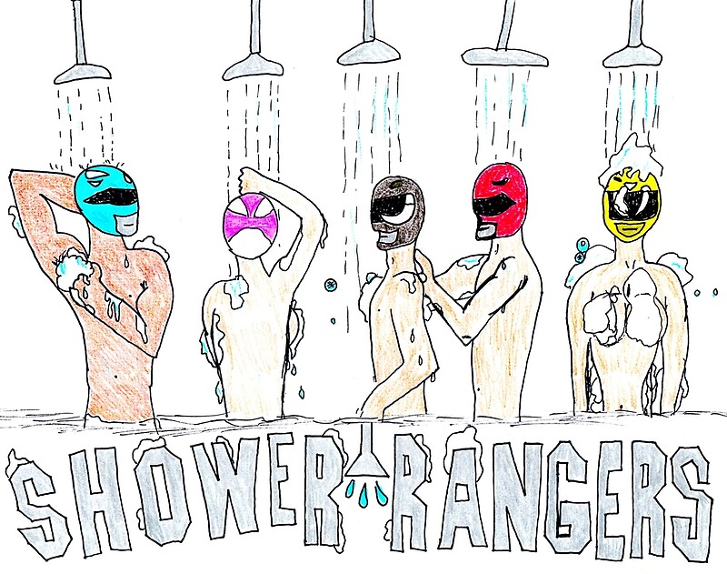 Shower Rangers By DTWHA Redbubble shower-rangers-by-dtwha-redbubble