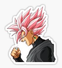 Schwarzer Goku Rosé Sticker