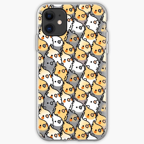 Chubby Cockatiel Party iPhone Soft Case