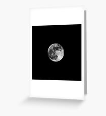 Black And White Moon Print! Greeting Card