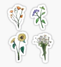Wildflower Boho Hippie Stickers Sticker