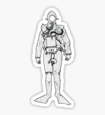 Vintage British Frogman Rebreather Diver Sticker