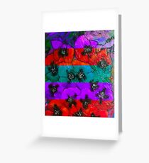 Warm and Cool Poppies Greeting Card