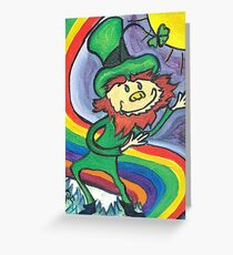 Happy Leprechaun Greeting Card
