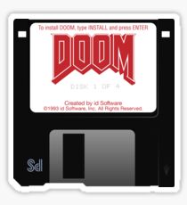 Doom Floppy Disk Sticker
