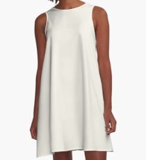 Alabaster A-Linien Kleid