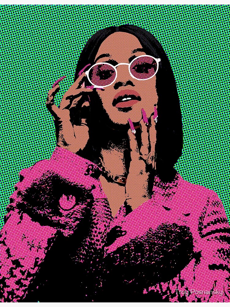 "Cardi B pop art" Poster by troypos10 | Redbubble