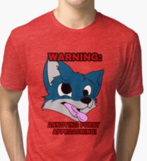 ANNOYING FURRY APPROACHING Tri-blend T-Shirt