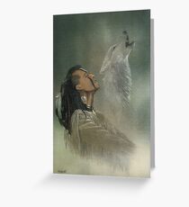 Native american indian Greeting Card