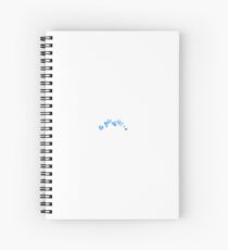 blue hearts Spiral Notebook