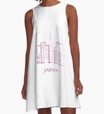 Unusual Japanese architecture. A-Line Dress
