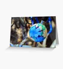 Bike Bell Blue Greeting Card