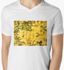 “Yellow's Delight”, Photo Artwork Men's V-Neck T-Shirt
