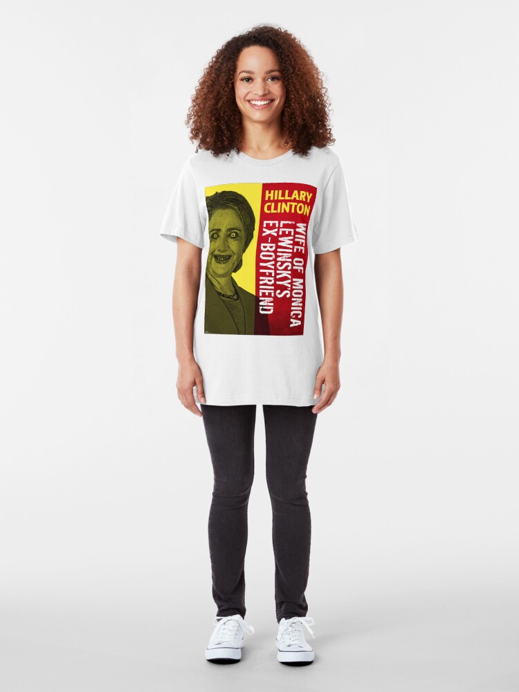 Alternate view of Hillary Clinton Is Scary Slim Fit T-Shirt