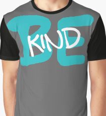 Be Kind Slogan Graffiti / Hip Hop style (Blue) Graphic T-Shirt