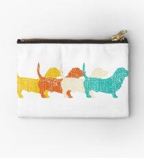 Retro Basset Hounds Studio Pouch