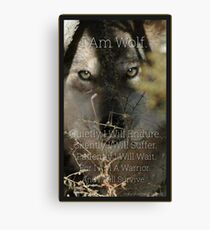 I Am Wolf Canvas Print