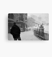 Snowstorm in Andorra Canvas Print