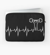 Funda para portátil Levantamiento de pesas olímpico levantamiento de pesas latido del corazón