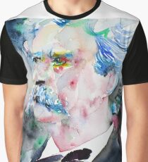 MARK TWAIN - watercolor portrait.5 Graphic T-Shirt