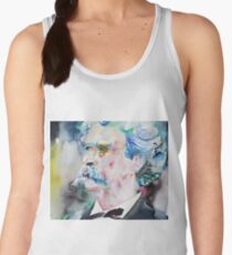 MARK TWAIN - watercolor portrait.5 Women's Tank Top