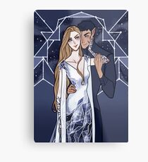 Cosmic Couple Metal Print