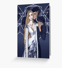 Cosmic Couple Greeting Card