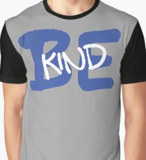 Be Kind Slogan Graffiti / Hip Hop style (Dark Blue) Graphic T-Shirt
