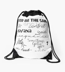 Camila Canciones Drawstring Bag