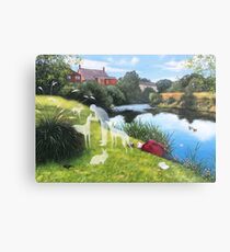 "I just knew you'd all be waiting.. come on, show me the way home." Metal Print