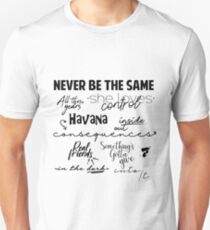 Camiseta unisex Canciones Camila