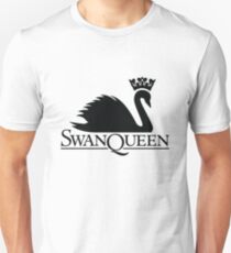 Swan Queen Black Slim Fit T-Shirt