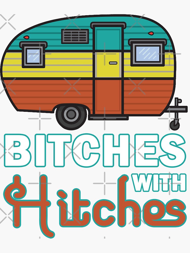 "Funny Camping Vintage RV Camper" Sticker by ThreadsNouveau Redbubble