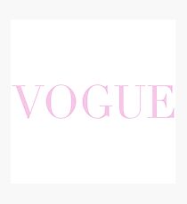 Vogue Pink Fotodruck