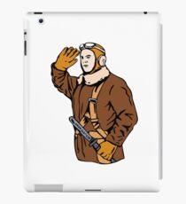Kamikaze Pilot Saluting Retro iPad Case/Skin
