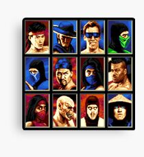 Mortal Kombat II Genesis Character Select Canvas Print