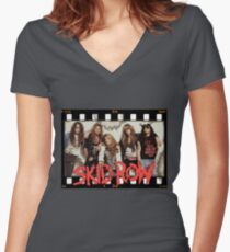Skid Row Women's Fitted V-Neck T-Shirt