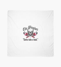 Laughing Plumber Skull: Gotta Take a Leak Scarf