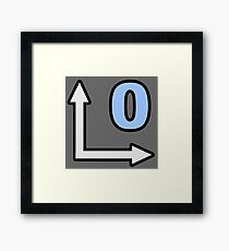 Cinema 4D Null Icon Framed Print