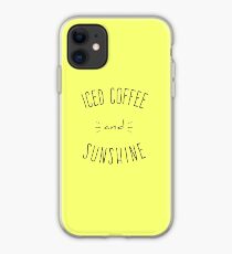 Iced Coffee and Sunshine T-Shirt iPhone Case