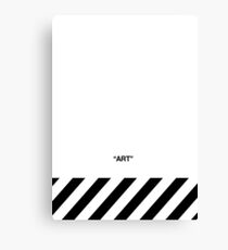 Off White Art Canvas Print