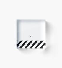 Off White Art Acrylic Block