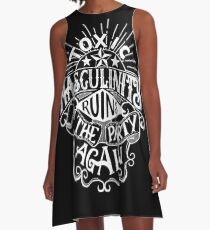 Toxic masculinity ruins the party again - My Favorite Murder A-Line Dress