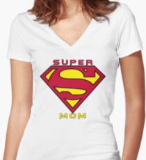 Supermom Gift Women's Fitted V-Neck T-Shirt