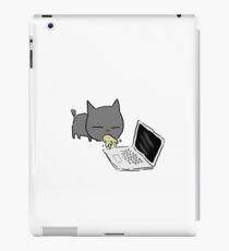 My Cat is a Jerk-Barfing on My Laptop iPad Case/Skin