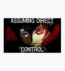 Lelouch using his Geass (Assuming Direct Control) Photographic Print