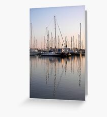 Yatch reflections Greeting Card