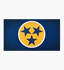 Nashville Blue and Gold Inspired Art Photographic Print