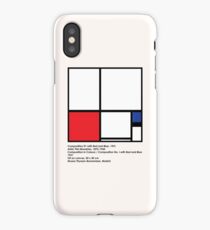 Composition #1 with Red and Blue iPhone Case